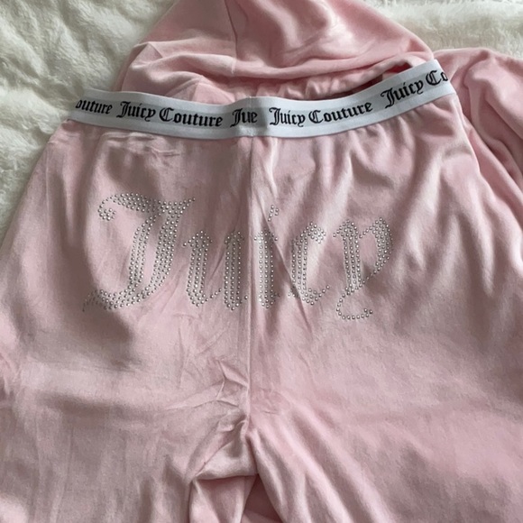 Juicy 🌸🌸Couture 🌸🌸bling loung set in Lola Pink NWT - Picture 8 of 9